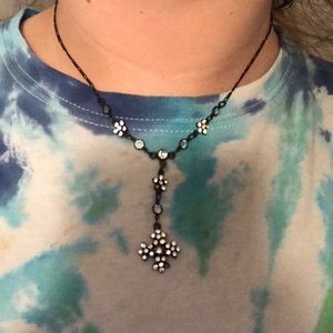 short black necklace